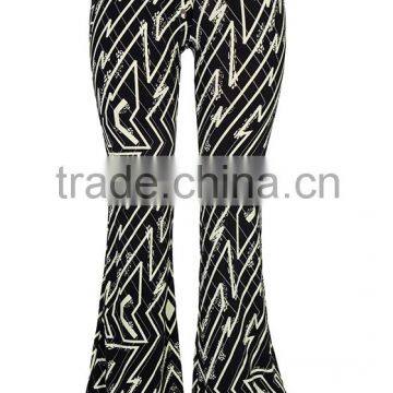 LADIES PRINTED KNITTED PANTS