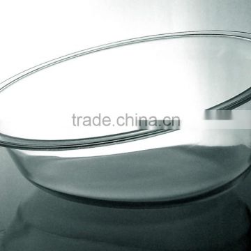 Clear crystal glass ashtray