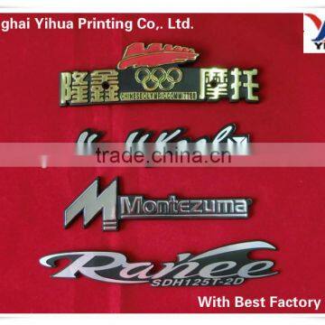 customc car badge emblems for motorcycle/car accessories