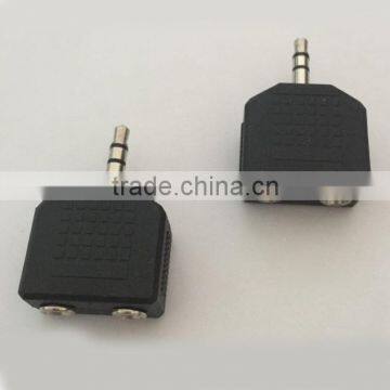 3.5mm stereo plug headphone splitter connector