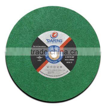 Manufacturer 405mm fiberglass cutting disc/wheel for metal