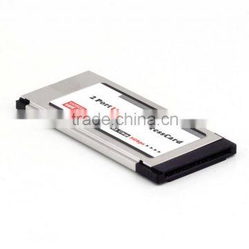 High-Speed 2 Port Hidden Inside USB 3.0 USB3.0 to Expresscard Express Card Adapter Converter For Notebook Laptop