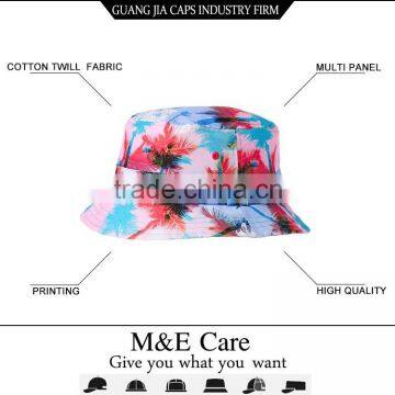 Colorful Funny Flat Top Custom Printed Bucket Hat photo-1