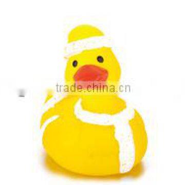 Chrismas rubber Duck with cap