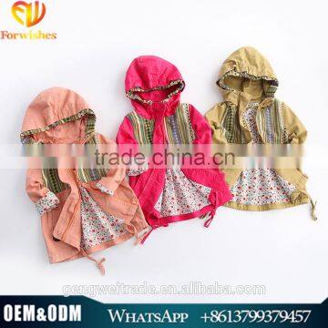 2016 Autumn & Winter Kids Coat Long Frocks Children Boutique Clothes Winter Jacket Girls Overcoat