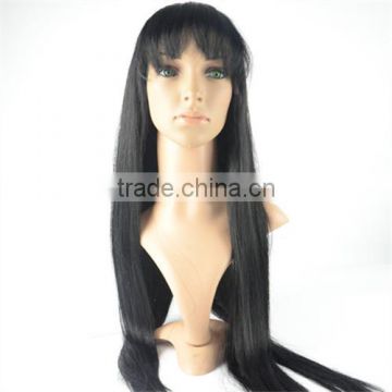 100% human hair glueless full lace wigs with adjstable stretch and combs/clips sewed wigs