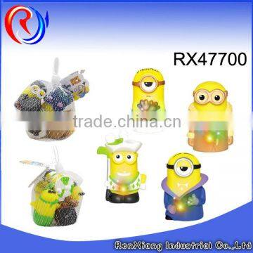 Kids cartoon character product character minions toys wih light