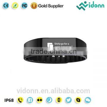 Factory Price! Vidonn X6S IP68 Waterproof Detachable Notifications 15 Days USB 2.0 Free App Bluetooth 4.0 ce Rohs Smart Watch photo-3