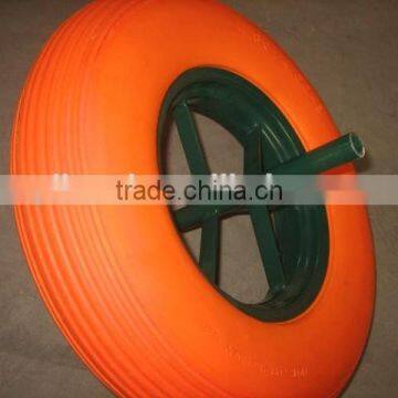 ribbed pattern metal rim 4.80/4.00-8 flat free wheel 4.00-8