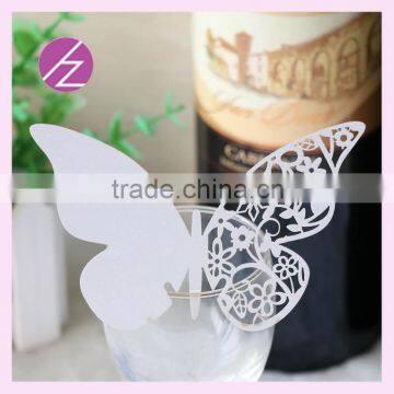 Paper butterfly place card decoration wedding wine decoration party design decoration QJ-69