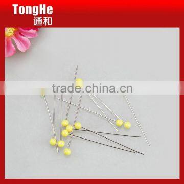 Nickel Plated 4mm Pearl Head Straight Pin