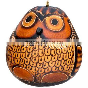 OWL DESIGN PERUVIAN GOURD CRAFT