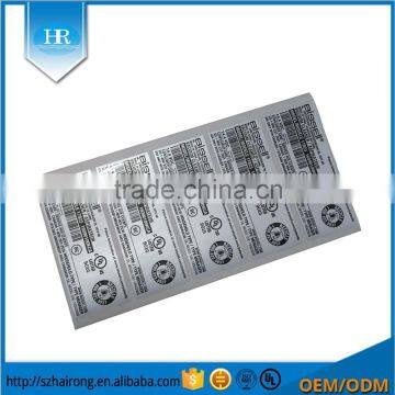 Surface Glossy Hot Sliver Label Sticker Strong Adhesive