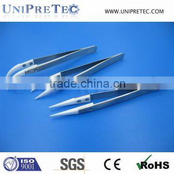 Stainless Steel Handle Technical Ceramic Tip Tweezer/Zirconia Ceramic Tweezer