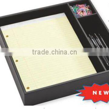 Leather Conference Room Organizer for office