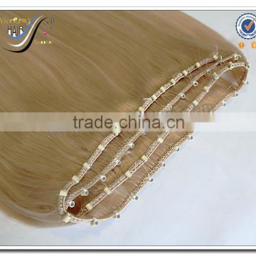 Wholesale high quality light brown 100% virgin human hair micro ring loop hair extensions