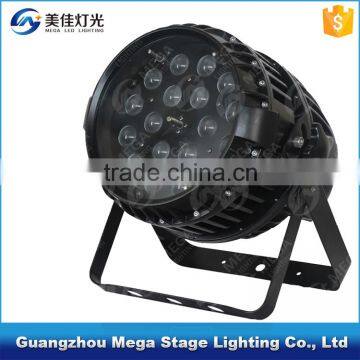 High Power Dmx Outdoor 18x10w 4in1 Led Par Zoom Rgbw Ip65