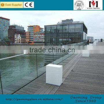 Alibaba golden supplier for 11 years popular design glass railing glass with high quality GM-C281