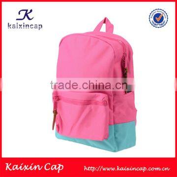 high quality backpack/pink canvas backpacks/custom school backpack for girls