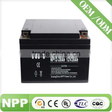 12v28ah oem rechargeable high quality deep cycle battery for solar