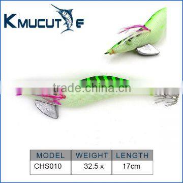 CHS010 saltwater fishing lure luminous squid jig 4.5#