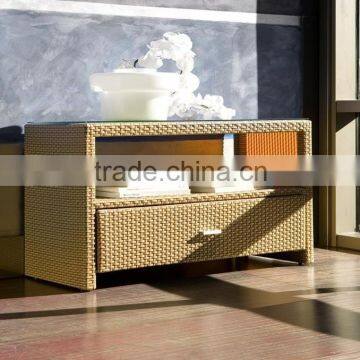 Outdoor garden rattan cabinet with drawer (DH-1001)
