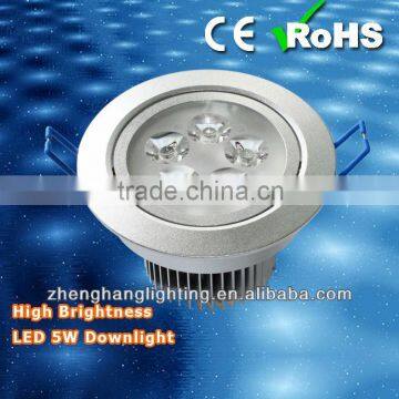 High Brightness 5W Down Lamp, High Lumen High Power Led Downlight