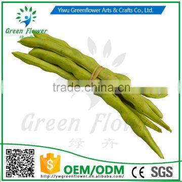 Greenflower 2016 Wholesale artificial PU Green beans China handmaking decoration