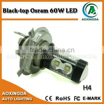 Aoxingda H4 black top 60W high power LED fog light bulb