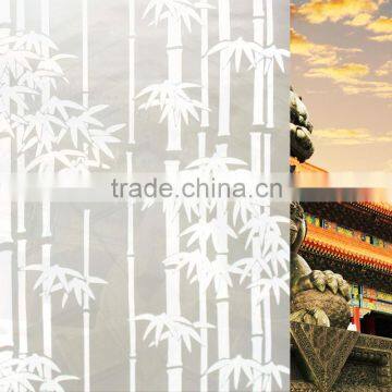 PVC Decorative Film for Glass Door and Window,China Bamboo Pattern Decorative Film for Home and Office photo-2