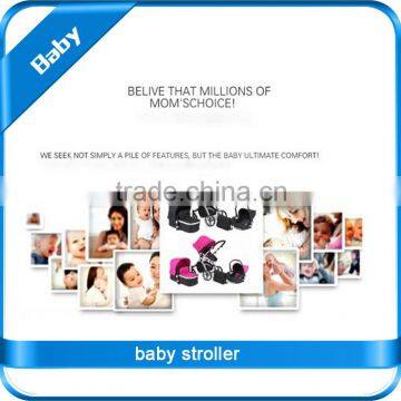 EN 1888 Colorful AL Frame Air Wheel 3in1 Baby Stroller With Car Seat and Carrycot photo-6