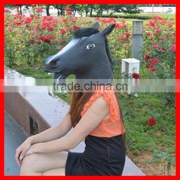 Novelty Latex Rubber Creepy Horse Head Halloween Costume Mask