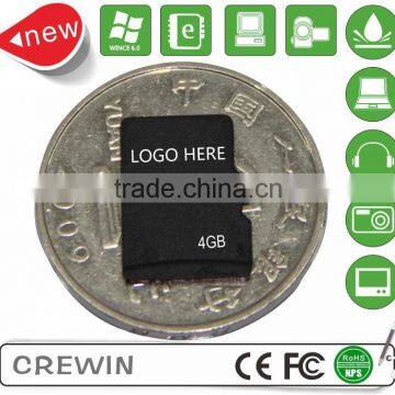 100% Full Capacity micro memory sd card class 10 micro memory sd card 4 gb