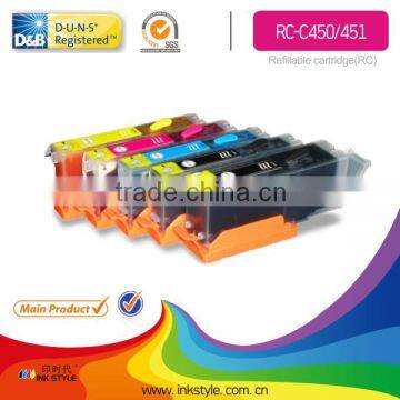 Inkstyle refillable cartridge for Canon pixma Pixma iP7240 MG5440 MG6340 PGI450 CLI451