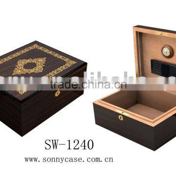 Ebony Macassar Cigar Box and Humidor