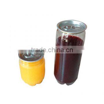 PET plastic easy open cans for beverage soft drinks soda