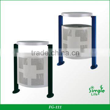 Professional Galvanized Recycling Trash Can