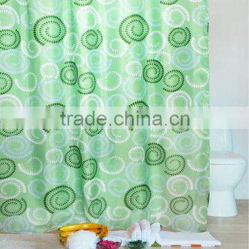 New year Polyester printed hotel bath shower curtain