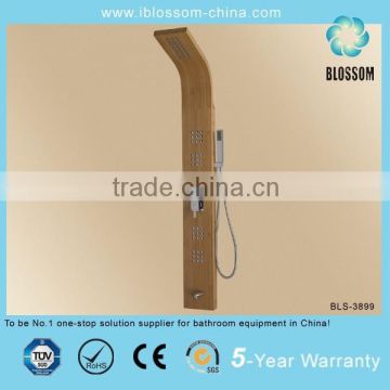 Modern luxury bamboo shower panel massage bath shower column