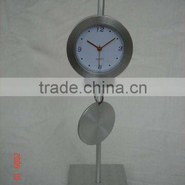 aluminum art metal desk clock,metal crafts table clock