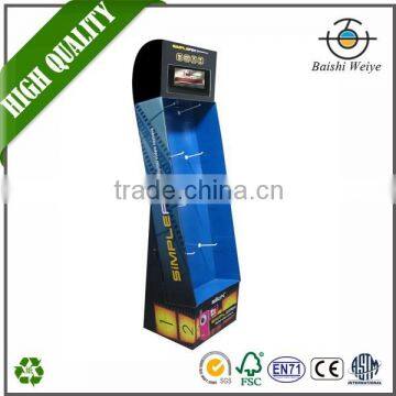 2016 factory supplier paper counter display,promotion 4 color printing cardboard display stand