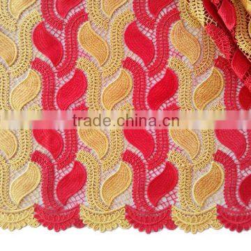 Hot Selling Fabric Samples of Lace for Dresses Guipure Lace Fabric 2015 Cord Lace Dress Styles Aso Ebi