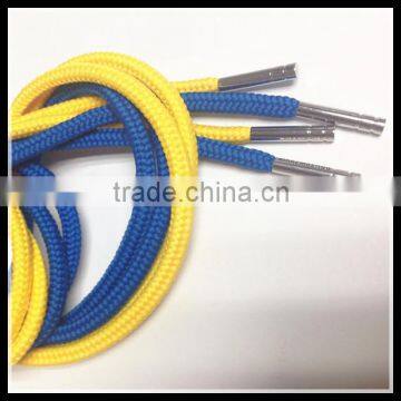 2016 Hot matel tip colorful elasticity shoelace