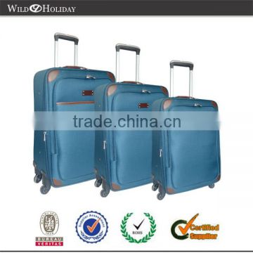 600D twill PVC trim Great value cheap luggage set