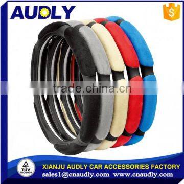 2016 Latest Universal fit Racing Steering Wheel Cover with Soft Grips