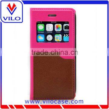 Card Holder Combo Color Leather Flip Case for Iphone 6s With Window photo-4