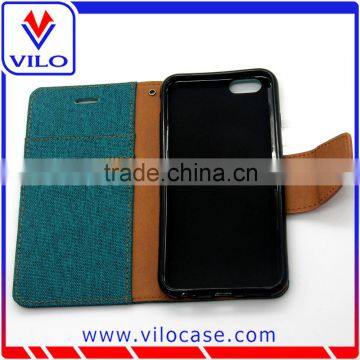 Mecury Goospery Dual Color Cross Pattern Magnetic Wallet Side Flip TPU +PU Leather Case for IPhone6s With Stand photo-3