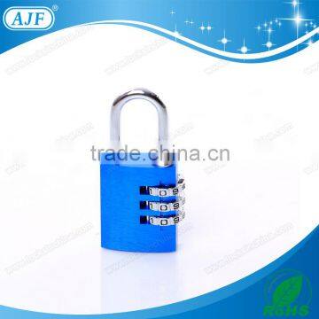 AJF New Arrival Top Security 3 Digits Colorful Aluminium Combination Coded Lock