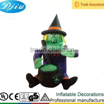 DJ-203 2015 halloween photorealistic witch 4ft hag airblown inflatable yard decor