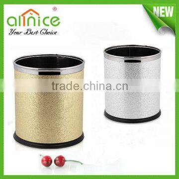 leatherette types of waste bin/hotel room equipment/hotel waste basket